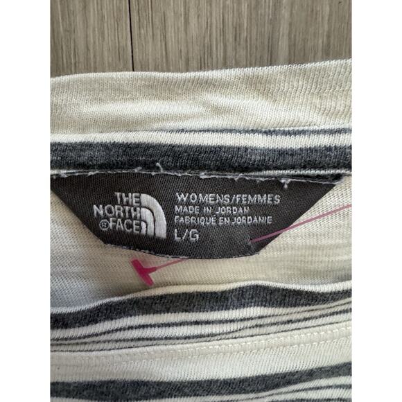 6 for $20 The Nort Face L striped Tee 100% Cotton - Picture 5 of 6